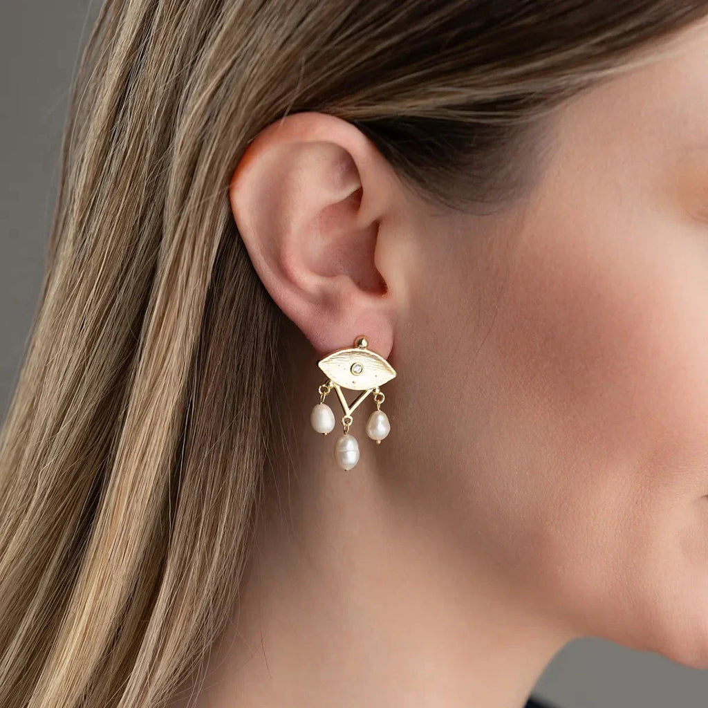 PÄRLÖGON ÖGONHÄNGNING | 925 SILVER