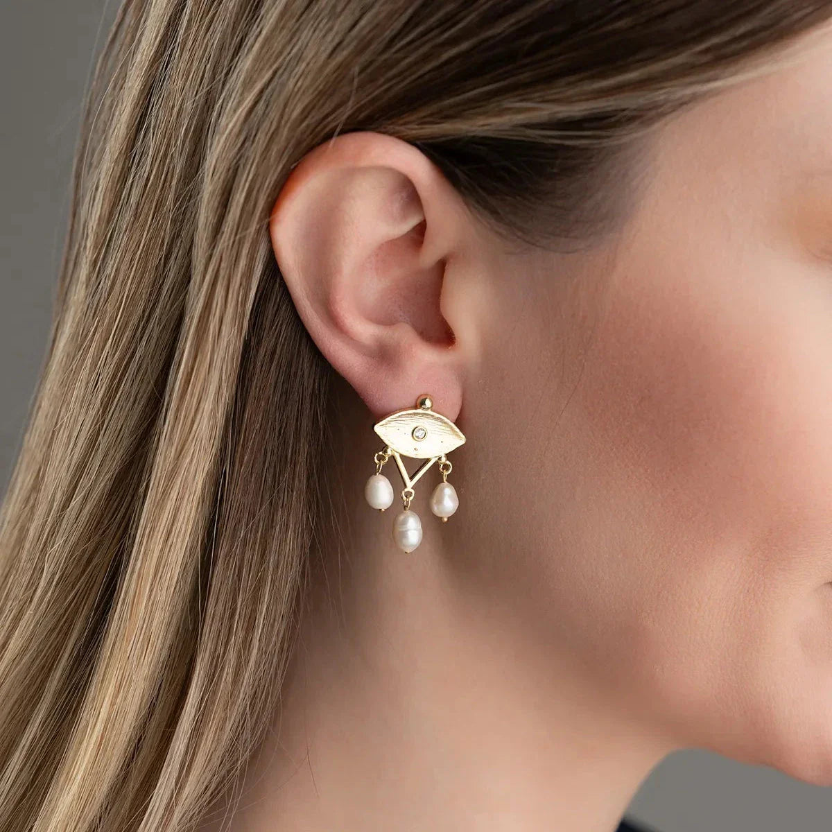 PÄRLÖGON ÖGONHÄNGNING | 925 SILVER