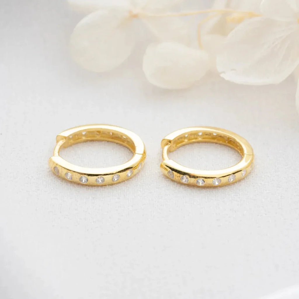 MINI Hoop örhängen ZIRKONIA ÖRHANGEN | 925 SILVER