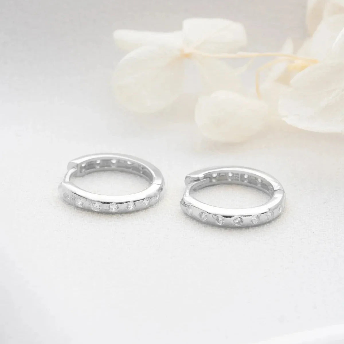 MINI Hoop örhängen ZIRKONIA ÖRHANGEN | 925 SILVER