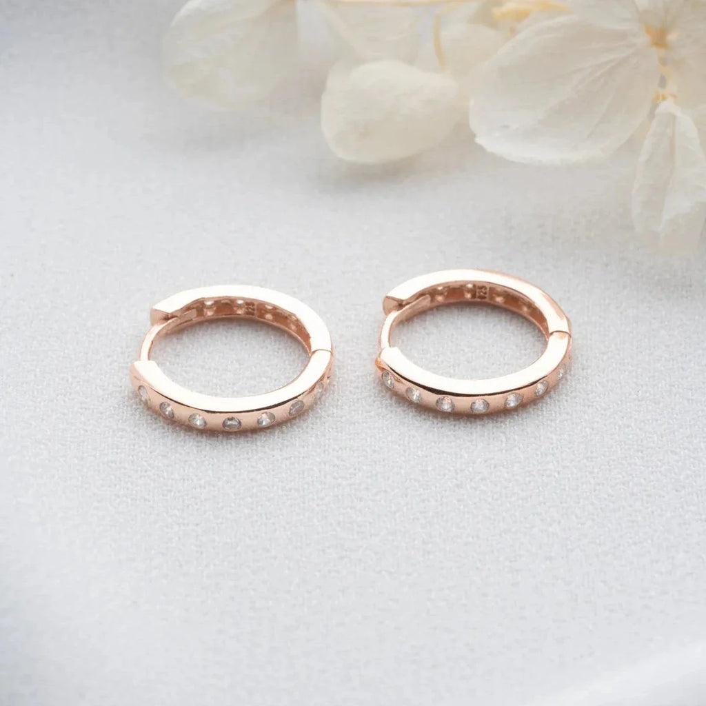 MINI Hoop örhängen ZIRKONIA ÖRHANGEN | 925 SILVER