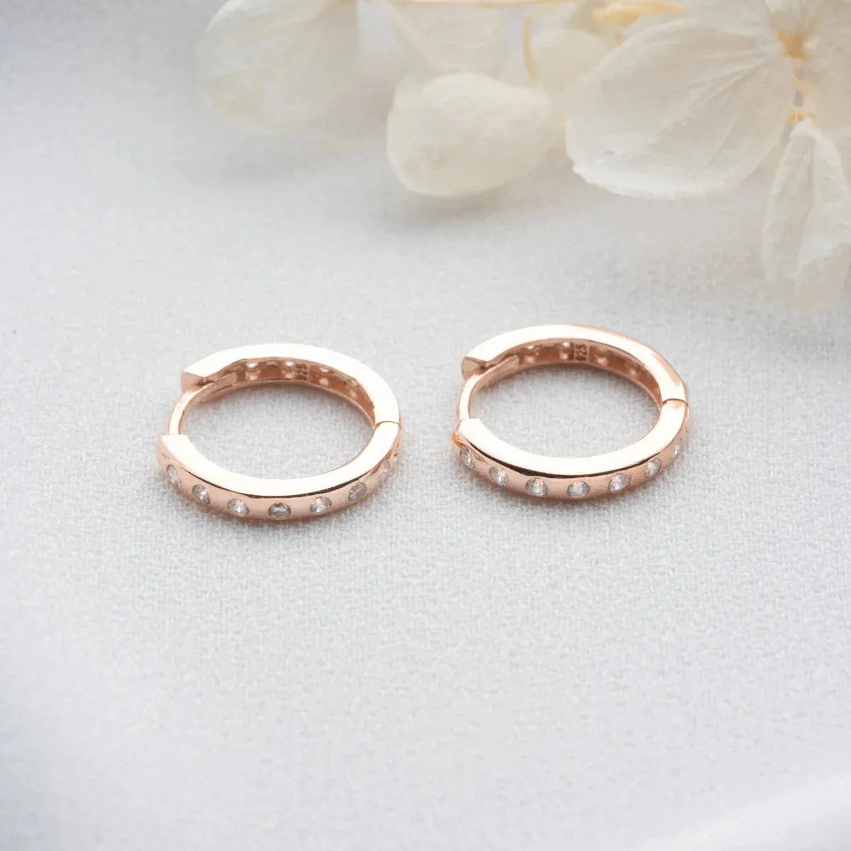 MINI Hoop örhängen ZIRKONIA ÖRHANGEN | 925 SILVER