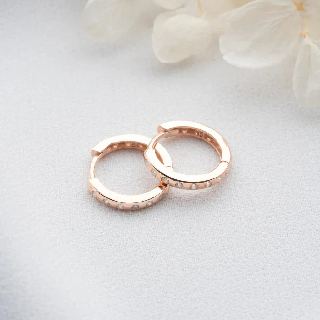 MINI Hoop örhängen ZIRKONIA ÖRHANGEN | 925 SILVER