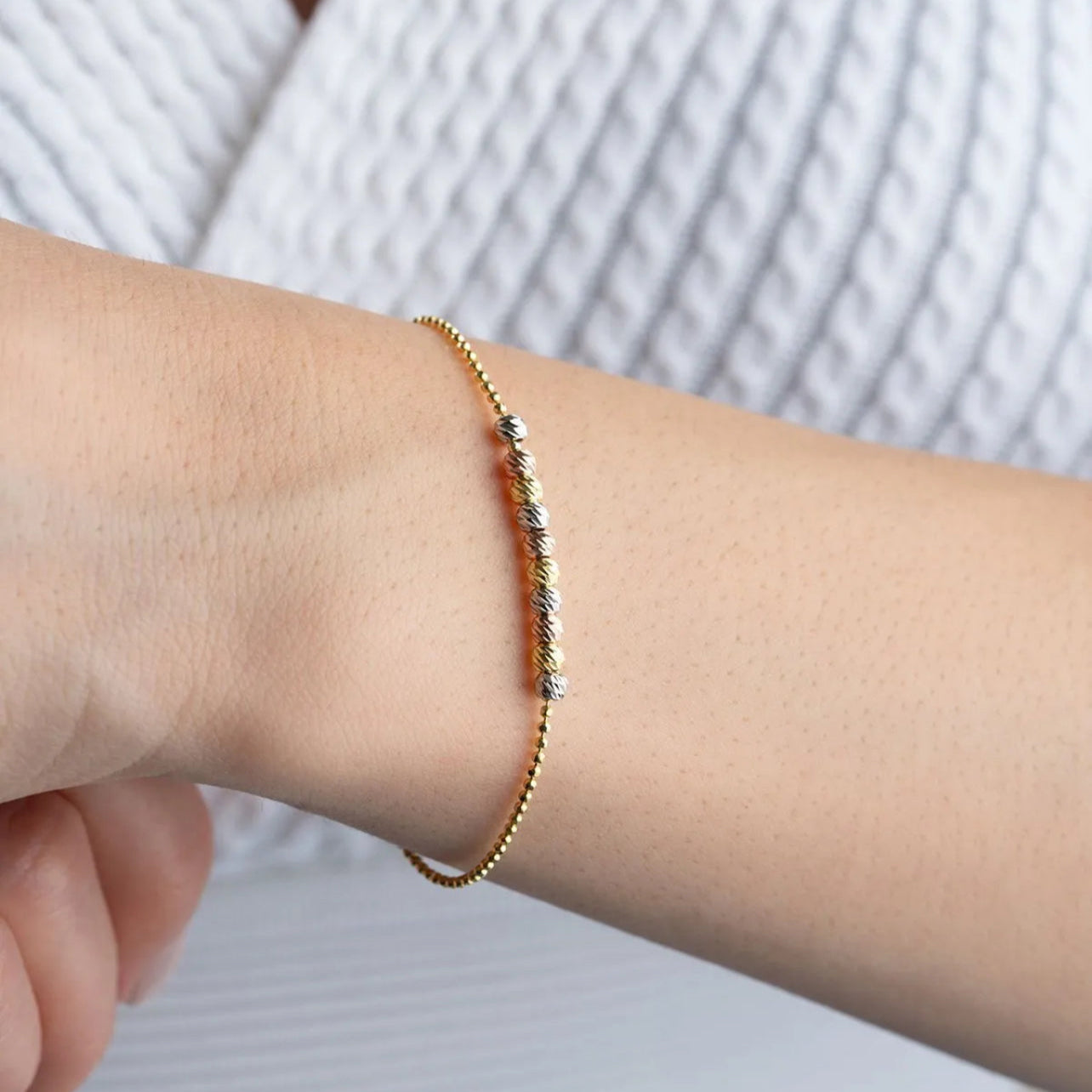 TRICOLOR DORIKA ARMBAND II | 925 SILVER