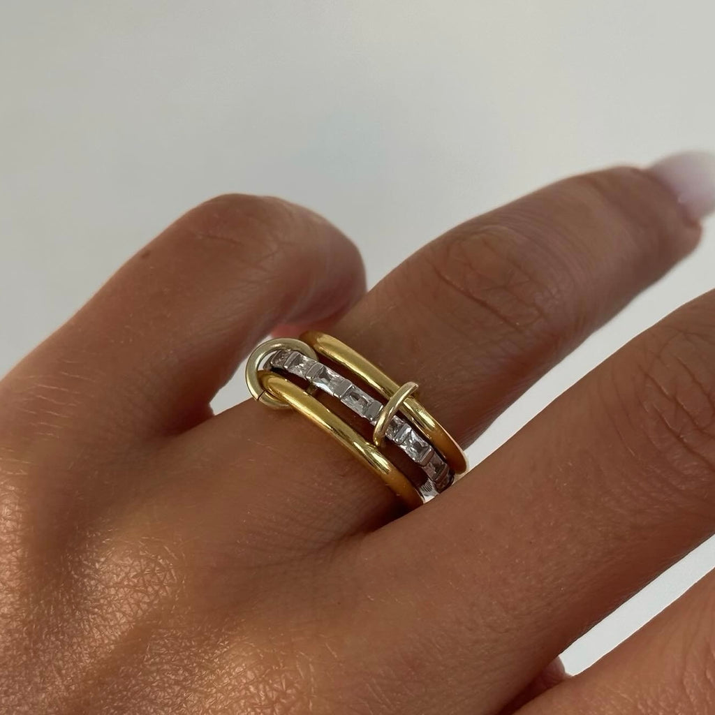 AMOUR BAGUETTE RING | 925 SILVER