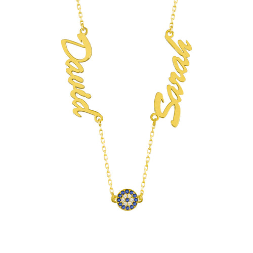 2er Namenskette mit Nazar (7017054699565)