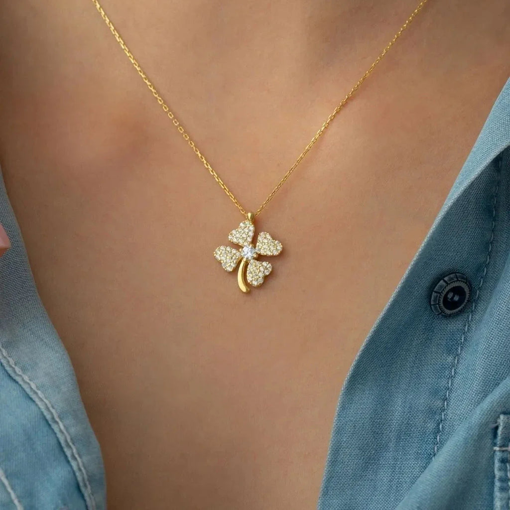 DIAMANTKLOHALSBAND | 925 SILVER