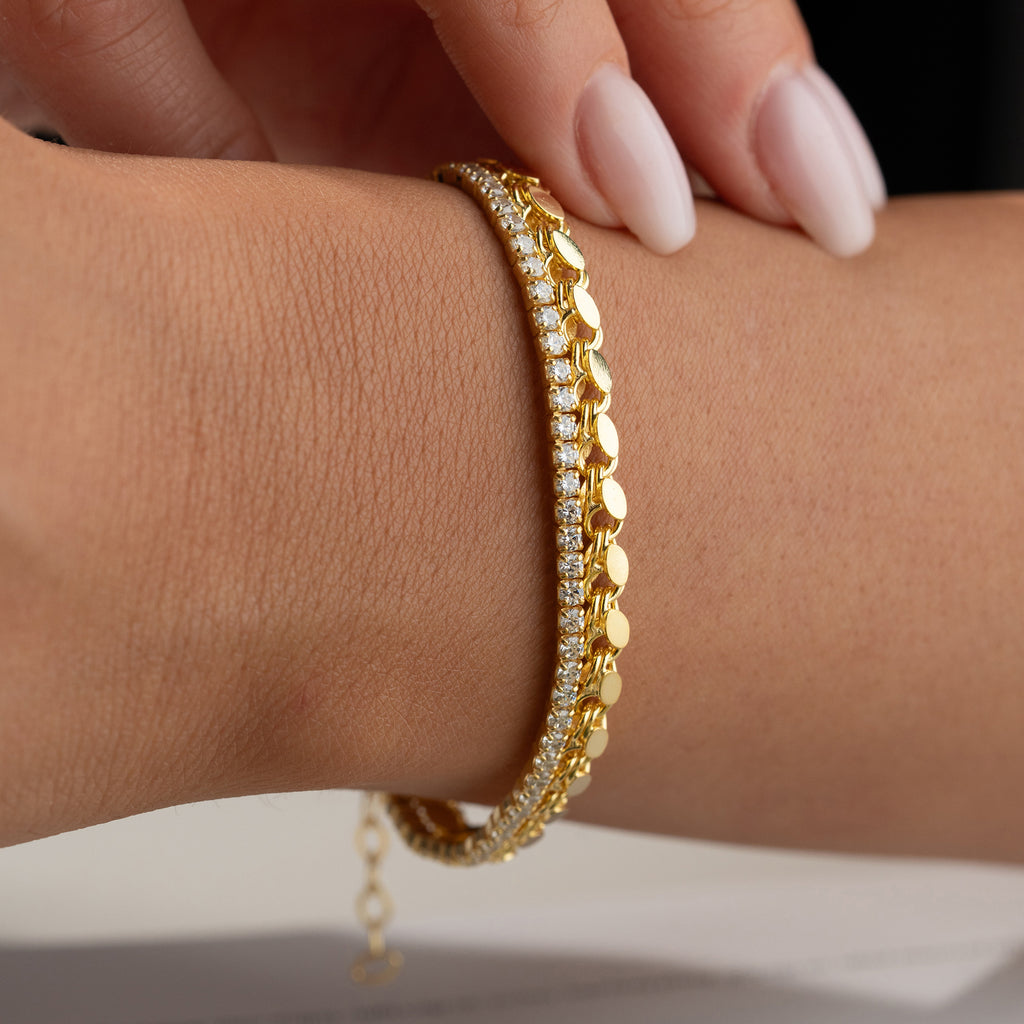 BARLEY X ICED OUT-ARMBAND | 925 SILVER