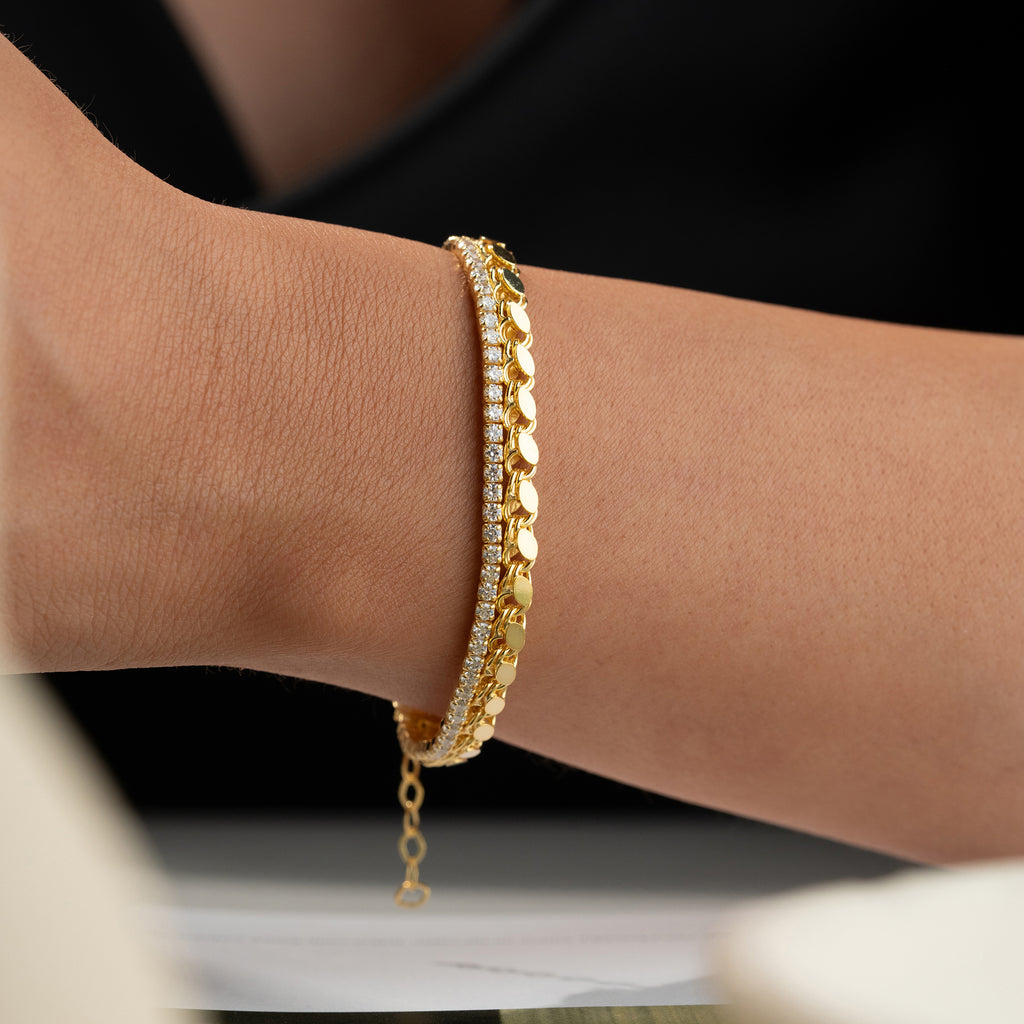 BARLEY X ICED OUT-ARMBAND | 925 SILVER