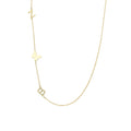 Minimal Buchstaben Halskette mit Wunschsymbol (8647339409751)
