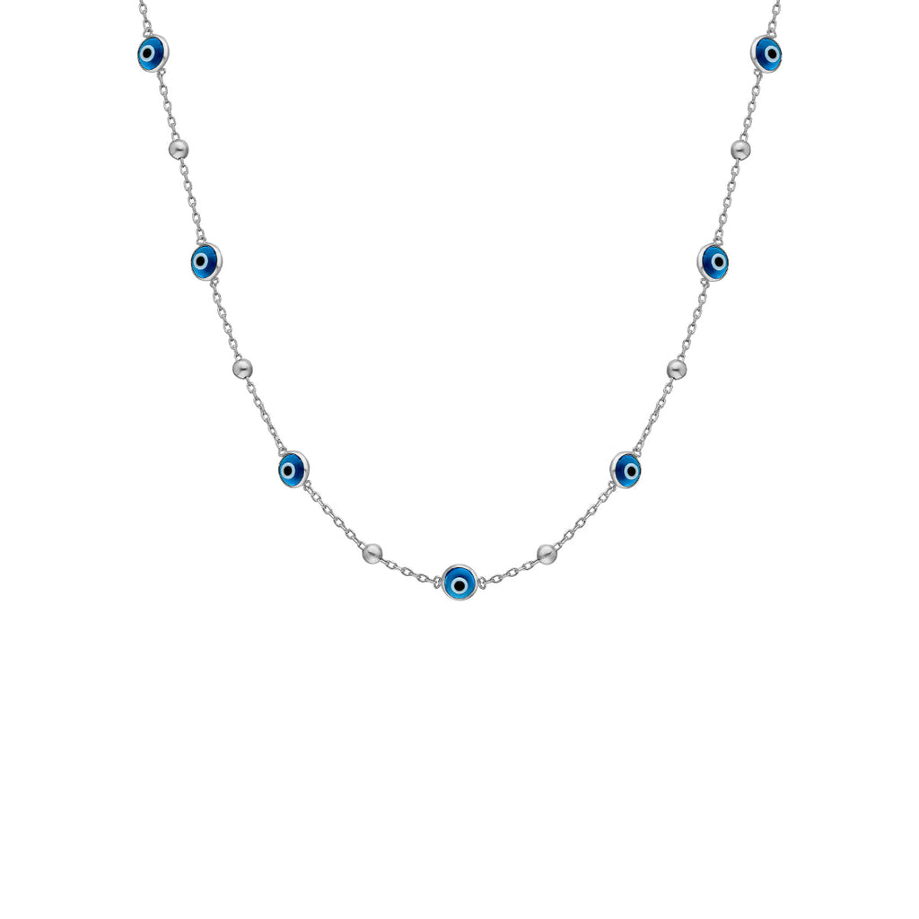 Minimal Multi Nazar Halskette (7060327137325)