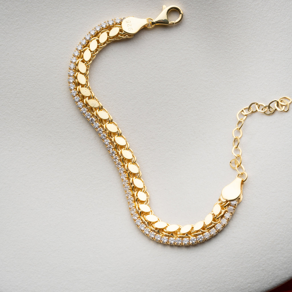 BARLEY X ICED OUT-ARMBAND | 925 SILVER