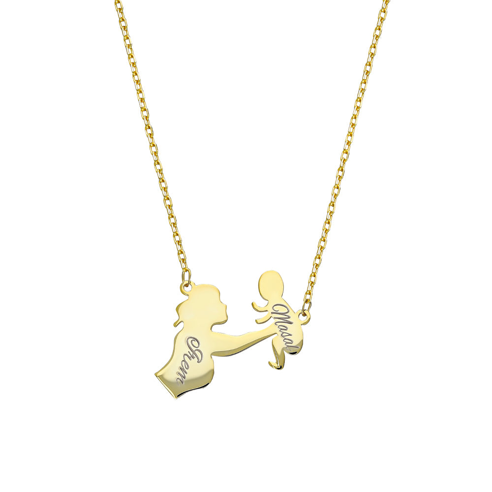 MAMMA GRAVERAT KRAGE | 925 SILVER