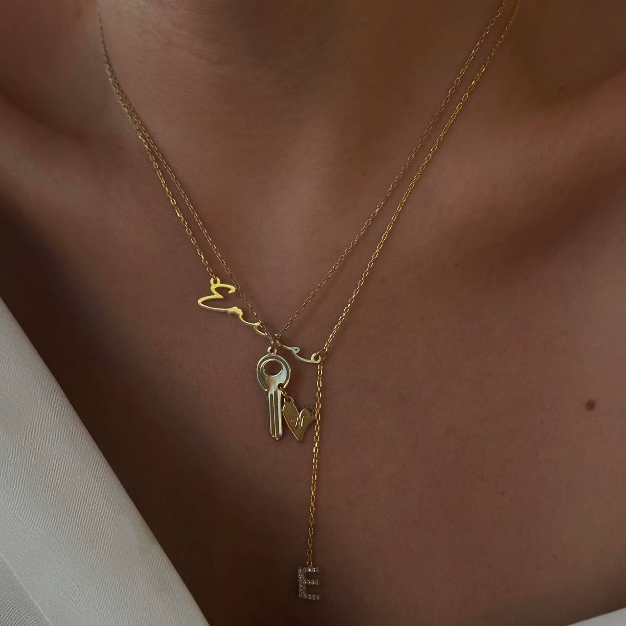 NYCKELBREV KRAGE | 925 SILVER