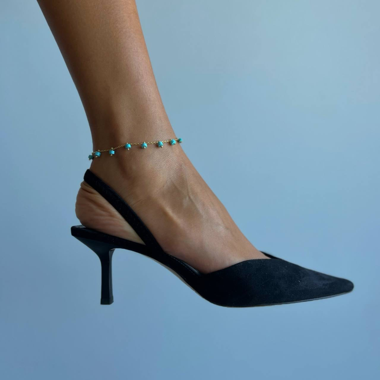 BLAUER STEIN FUSSKETTE (8500939063639)