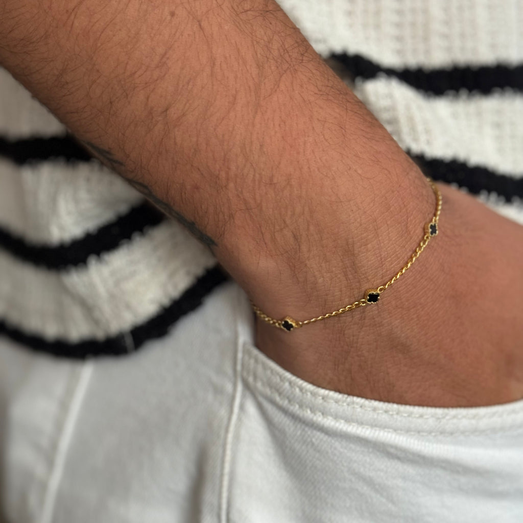 MINIMAL KLÖVER GOURMET ARMBAND | 925 SILVER