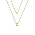 2er Minimal Buchstaben Halskette (7051947245613)