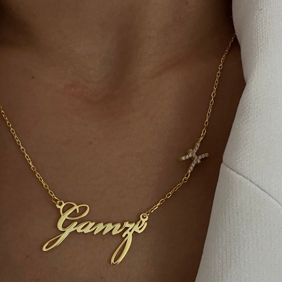 NAMN KRAGE MED STÄRNTECKEN | 925 SILVER