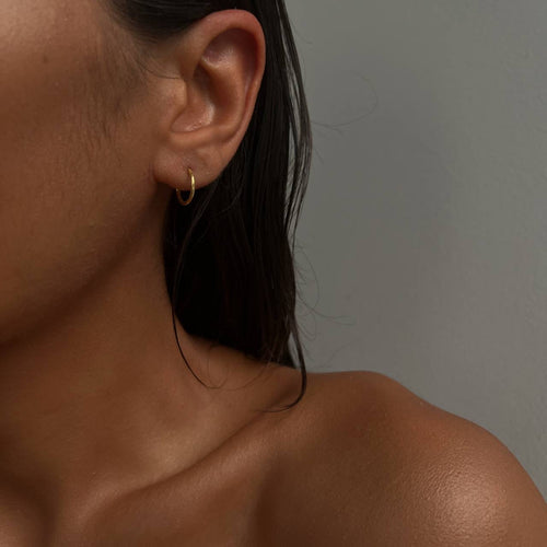 10mm Plain Hoop Earrings (7030517137453)