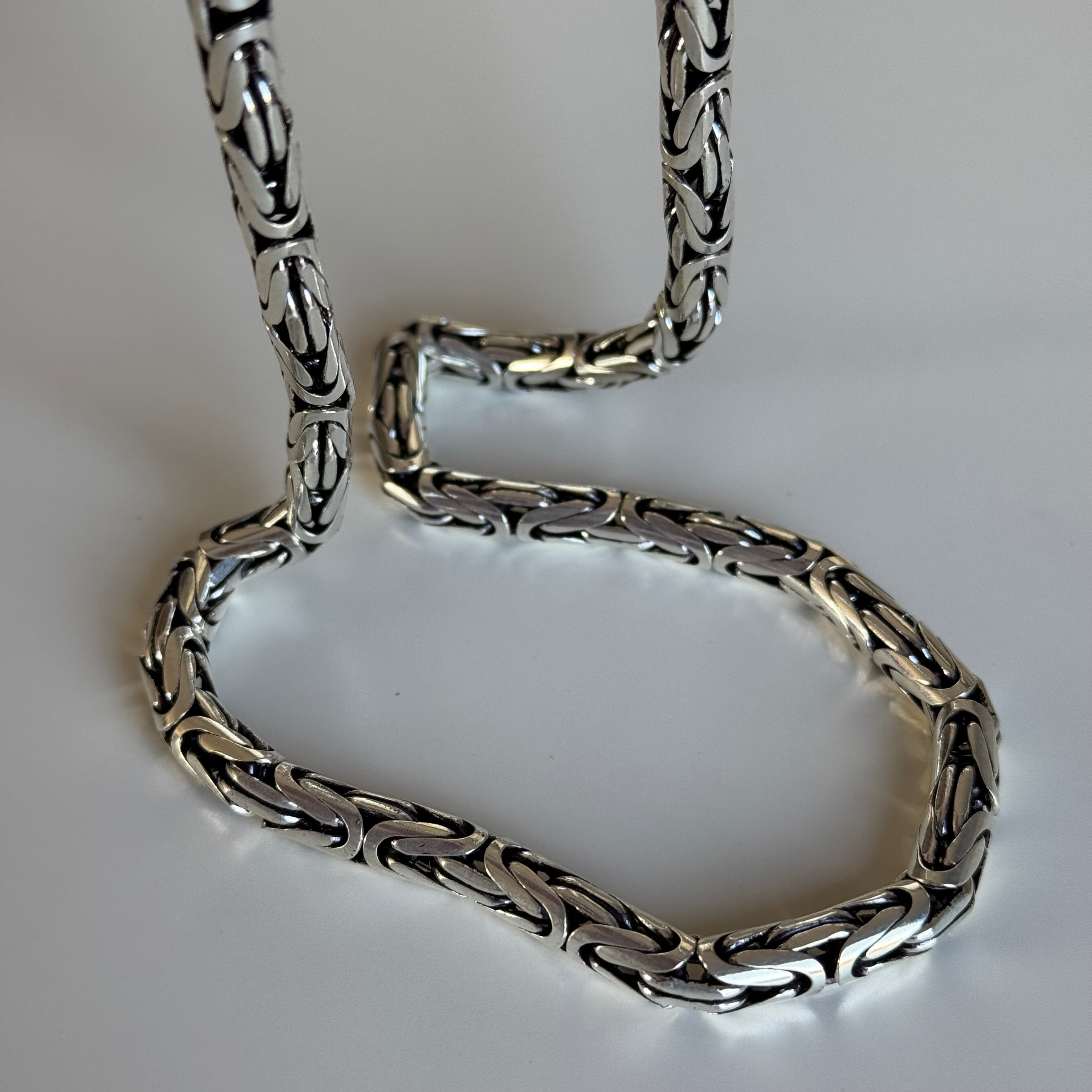 OVAL KING KEDJA 6MM | 925 SILVER