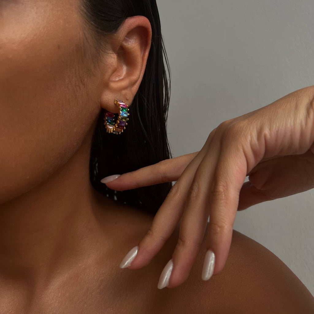 Colorfull Creolen Ohrring (6994351194157)