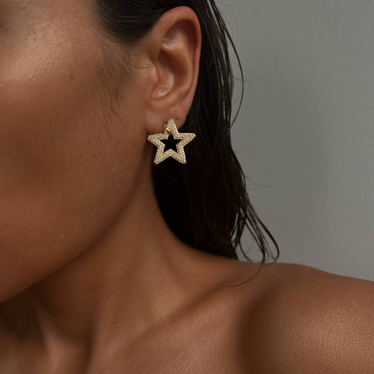 Hollywood Star Ohrring (6994365906989)