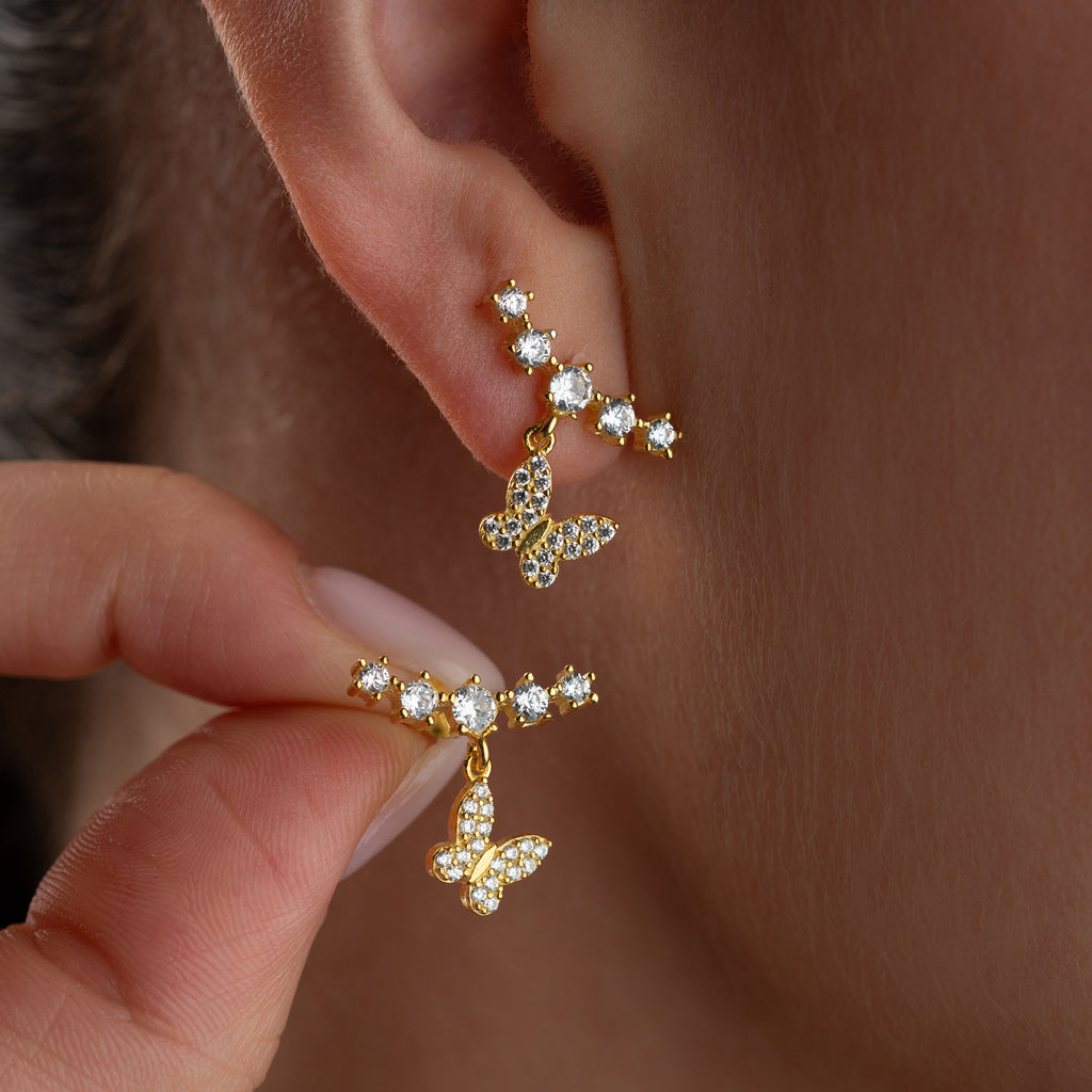 ESTEE MED FJÄRILÖRHANGEN | 925 SILVER