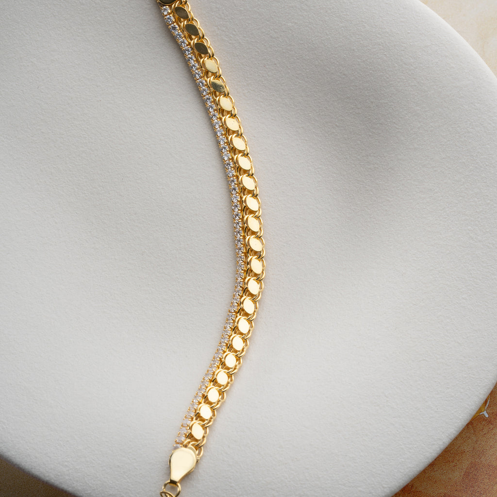 BARLEY X ICED OUT-ARMBAND | 925 SILVER