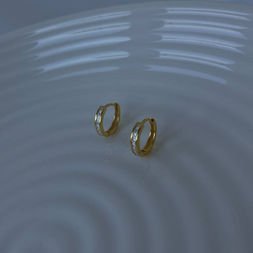 Round Zirconia Basic Ohrring (7027151339565)