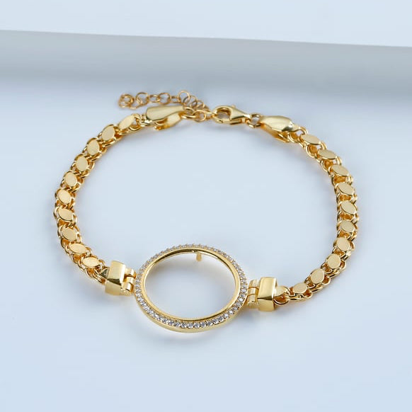 PÄRLARMBAND MED RAM FÖR CEYREK | 925 SILVER