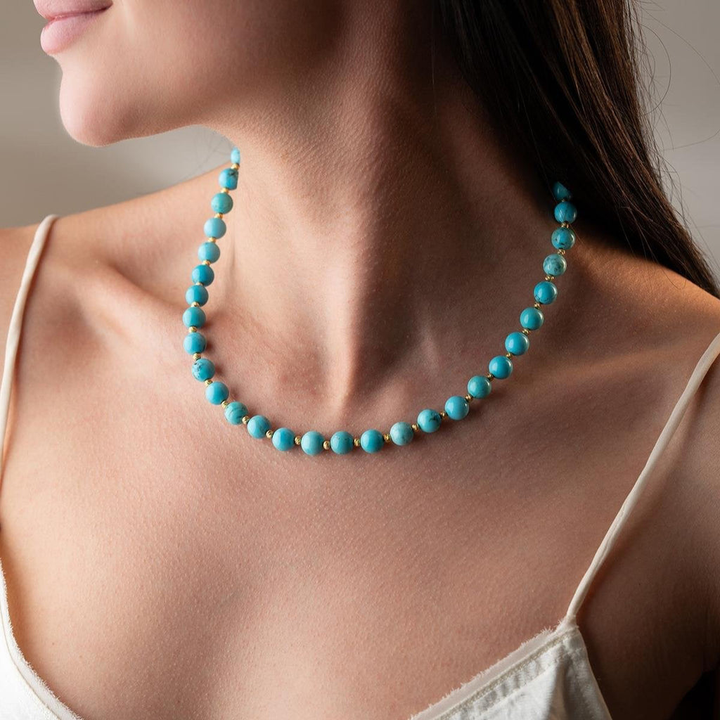 FIRUZE DORIKA 8MM KEDJA | 925 SILVER