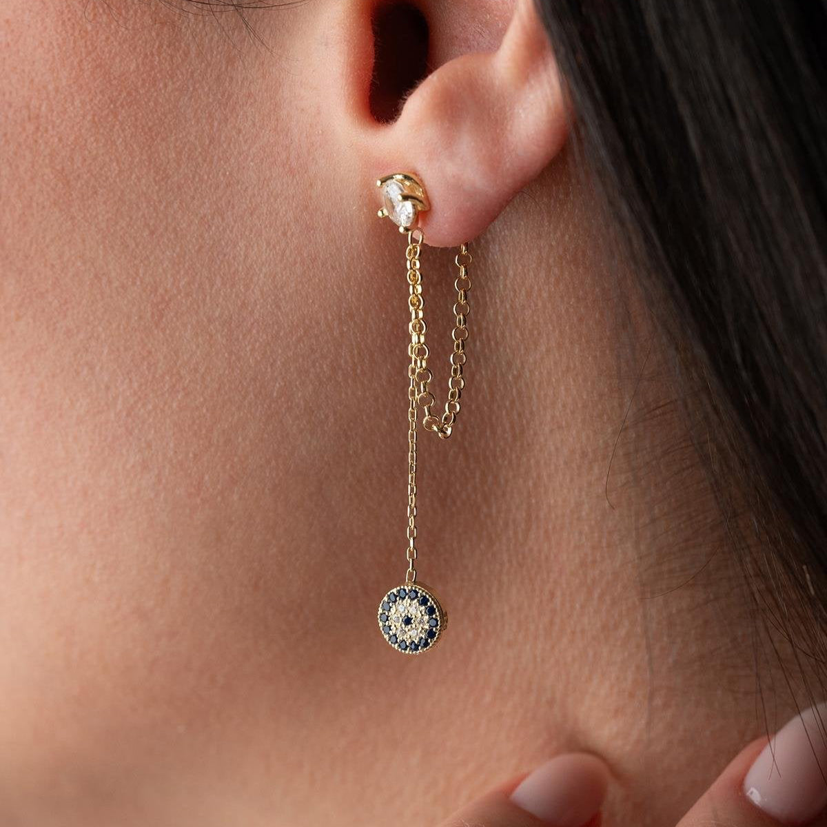 LUNA NAZAR ÖRHÄNGEN | 925 SILVER