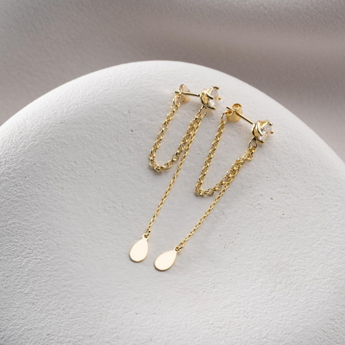 LUNA DROP MODELL II ÖGONHÄNGNING | 925 SILVER