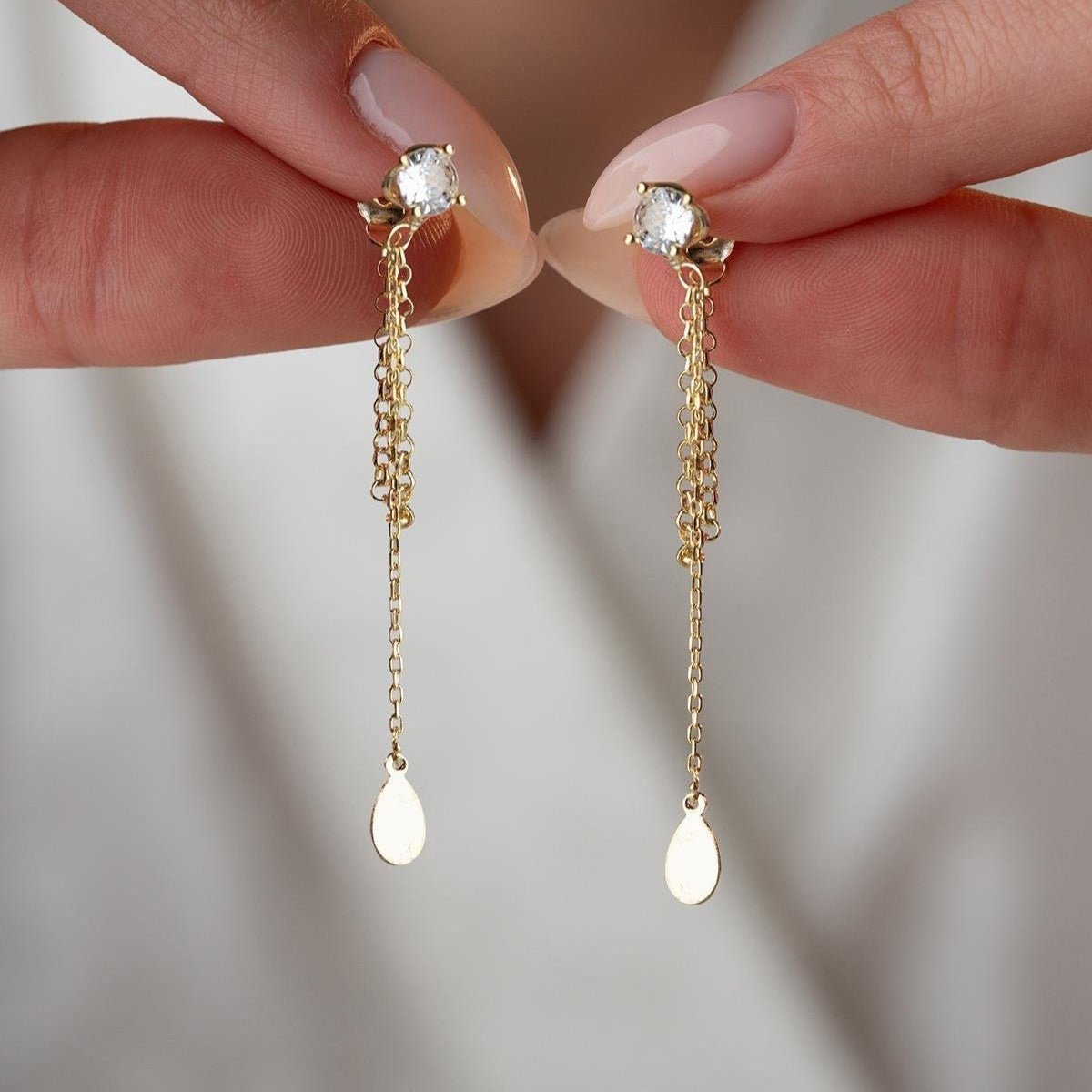 LUNA DROP MODELL II ÖGONHÄNGNING | 925 SILVER