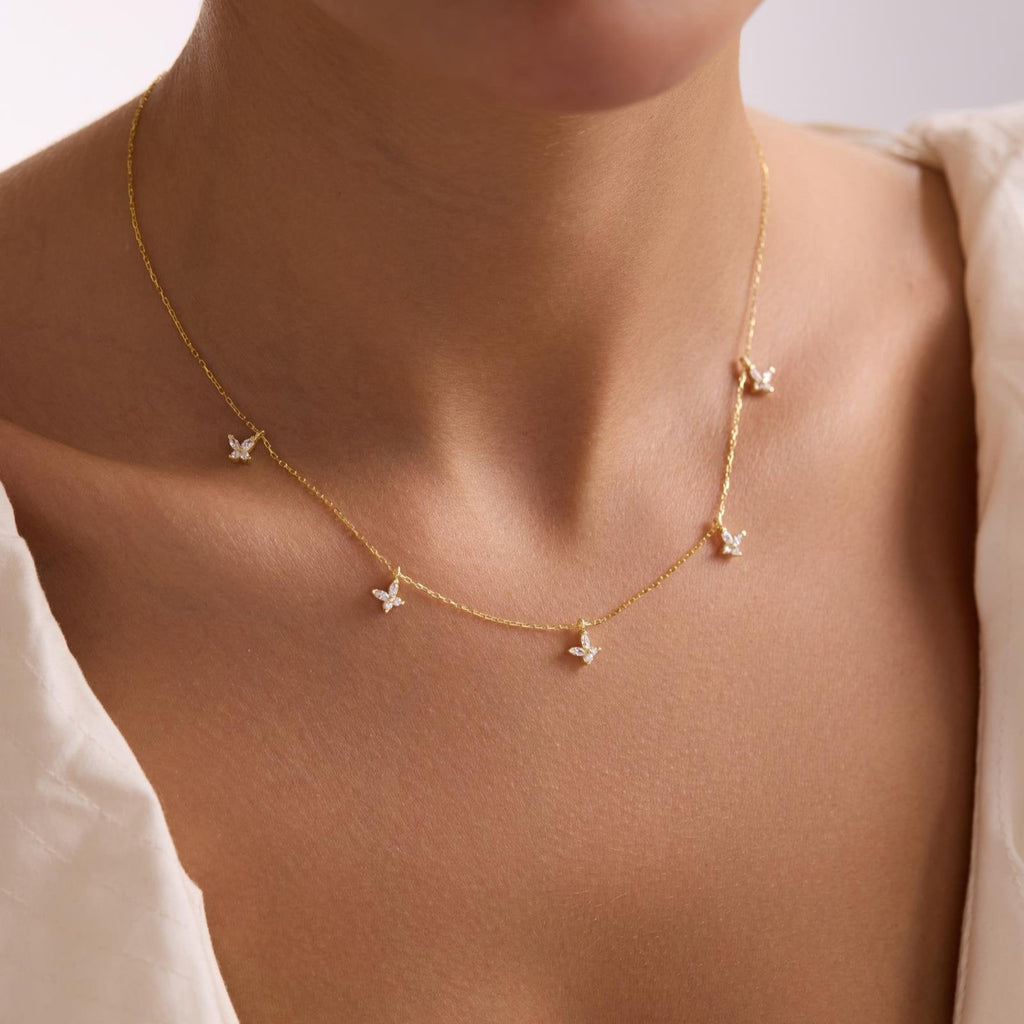 FJÄRIL MED KEDJA | 925 SILVER