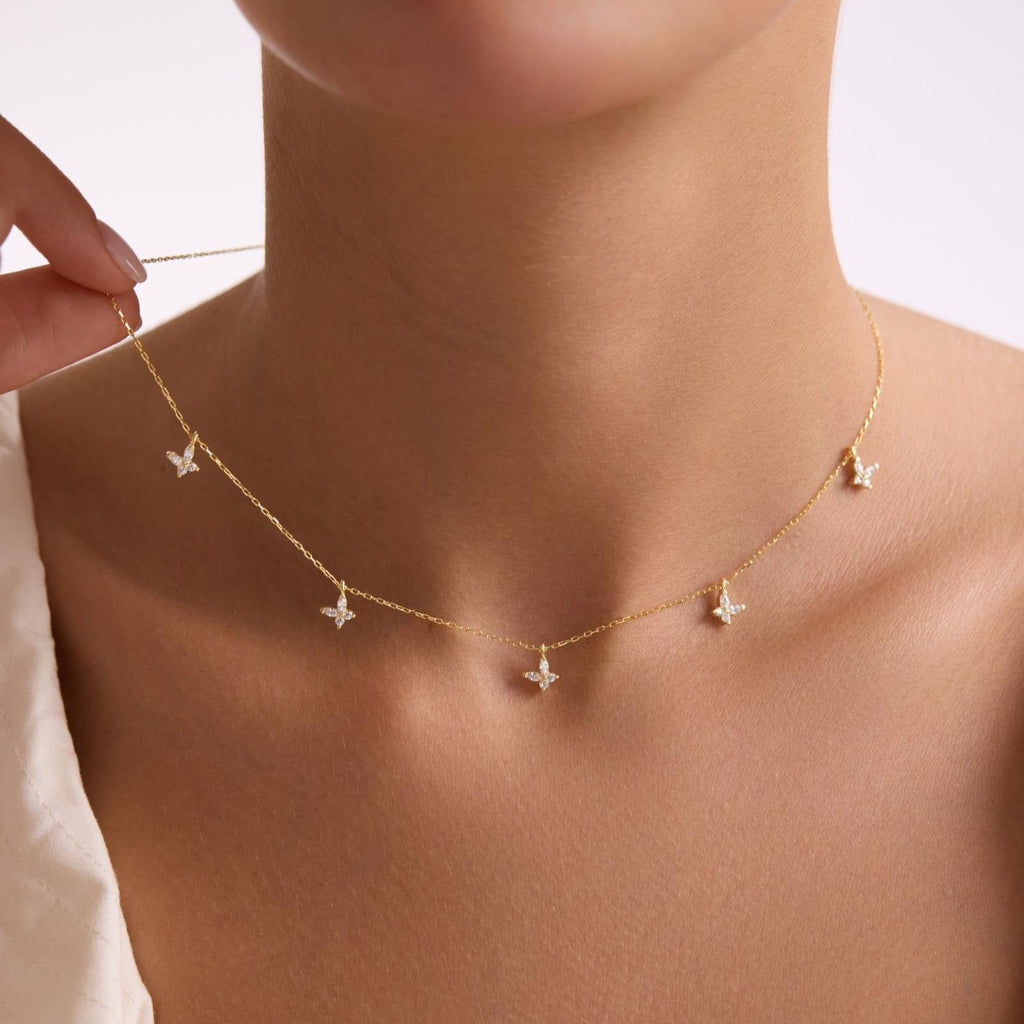 FJÄRIL MED KEDJA | 925 SILVER