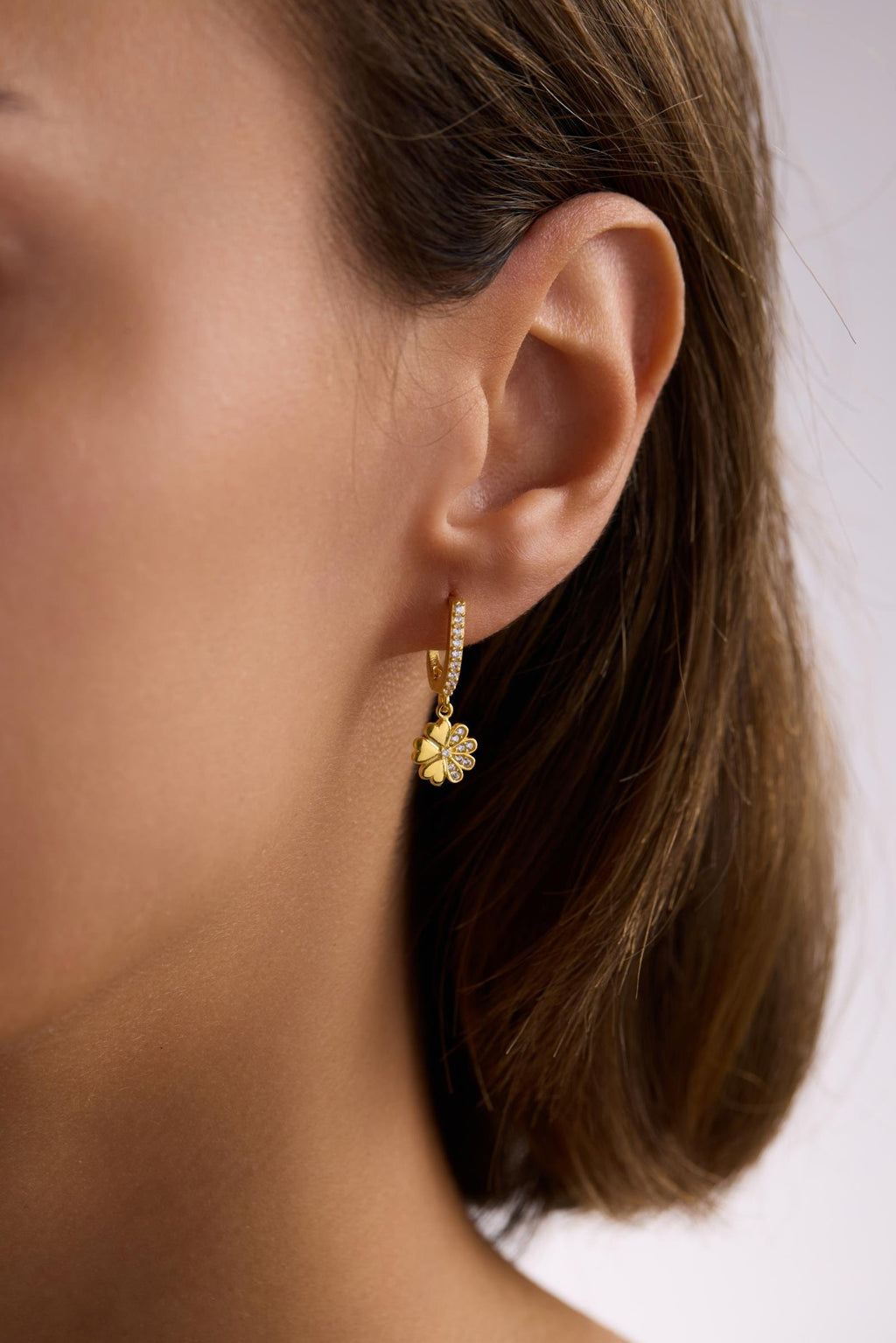 VIYA KLÖVERÖRHANGEN | 925 SILVER