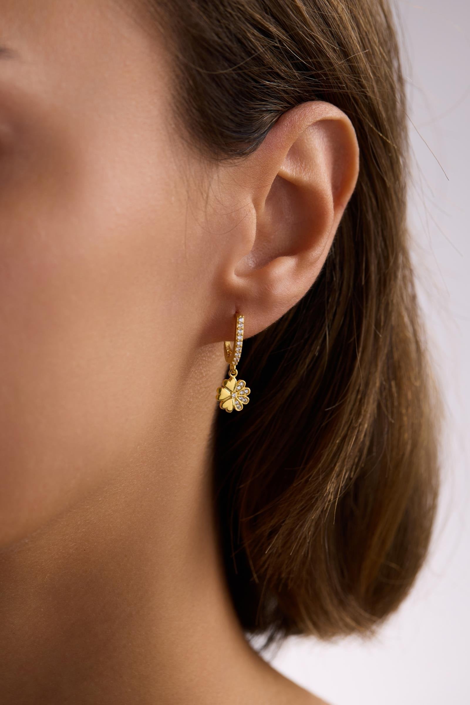 VIYA KLÖVERÖRHANGEN | 925 SILVER