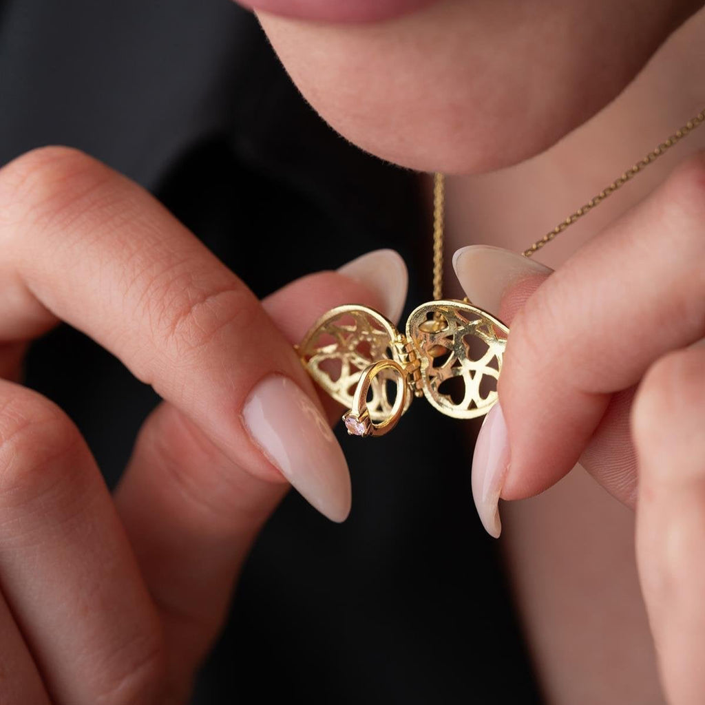 MIA HJÄRTARINGKEDJA | 925 SILVER