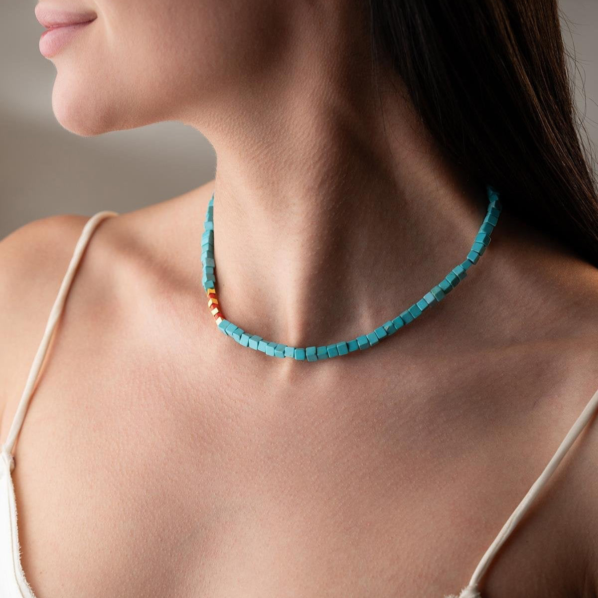 HALSBAND MED KORALLSKÄRM | 925 SILVER