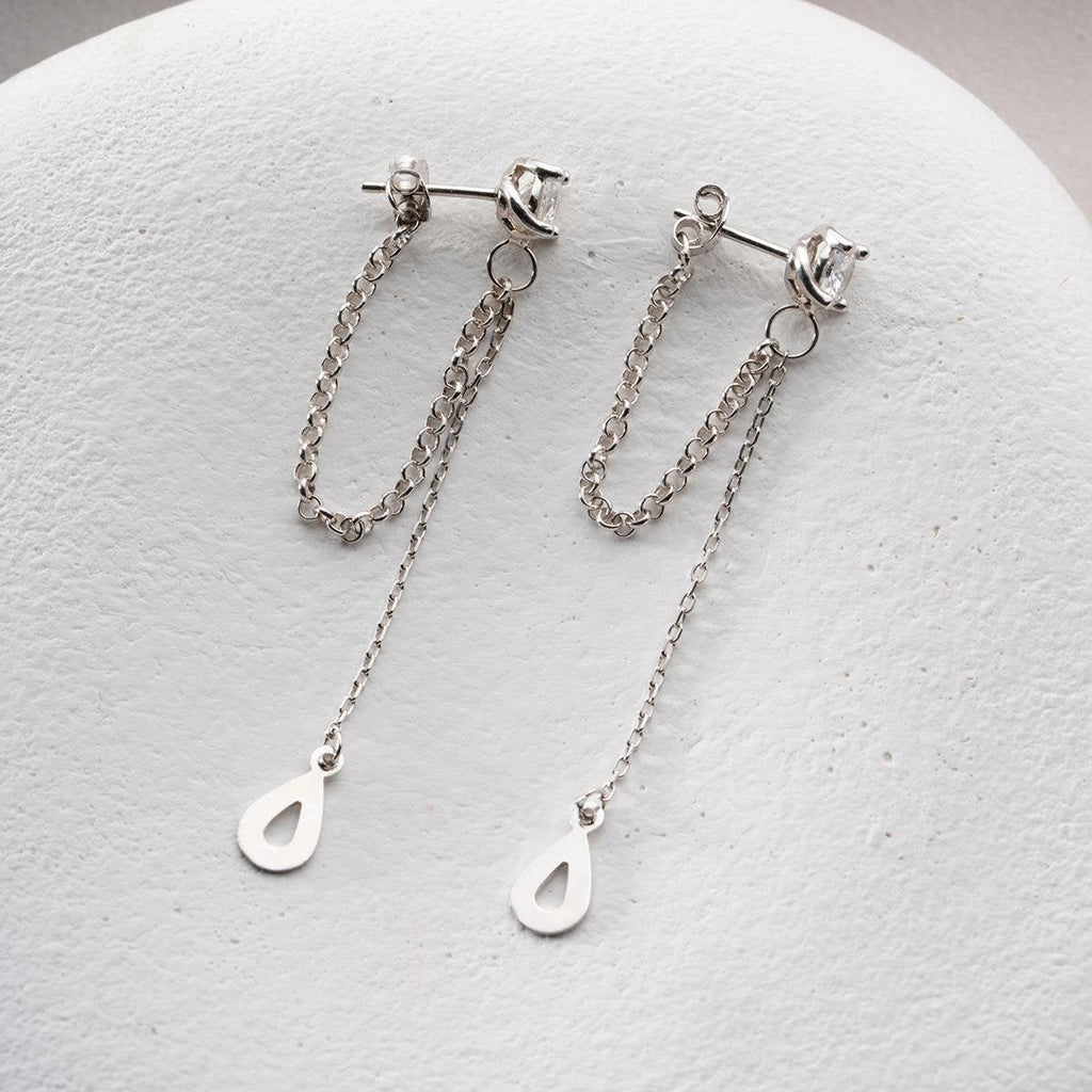 LUNA ÖGONDROPPAR HÄNGNING | 925 SILVER