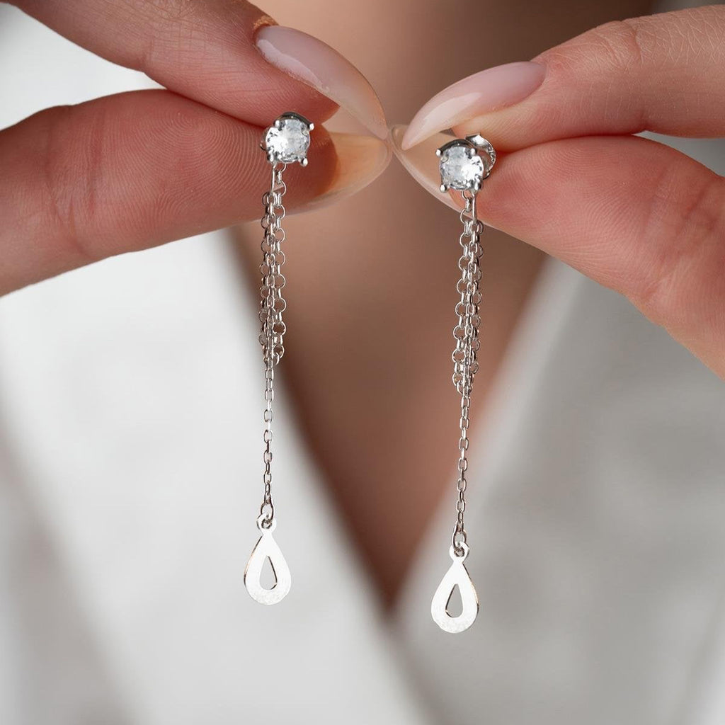 LUNA ÖGONDROPPAR HÄNGNING | 925 SILVER