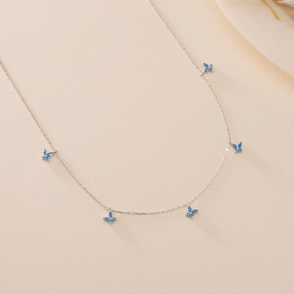 FJÄRIL AQUA KEDJA | 925 SILVER