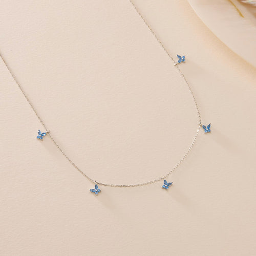 FJÄRIL AQUA KEDJA | 925 SILVER