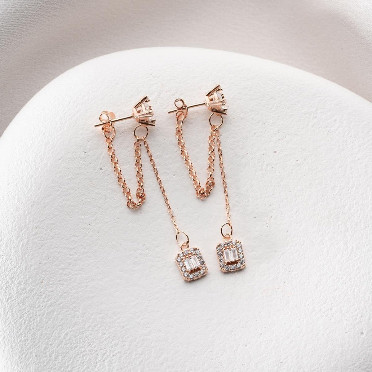 LUNA BAGUETT DÖRRBOND | 925 SILVER