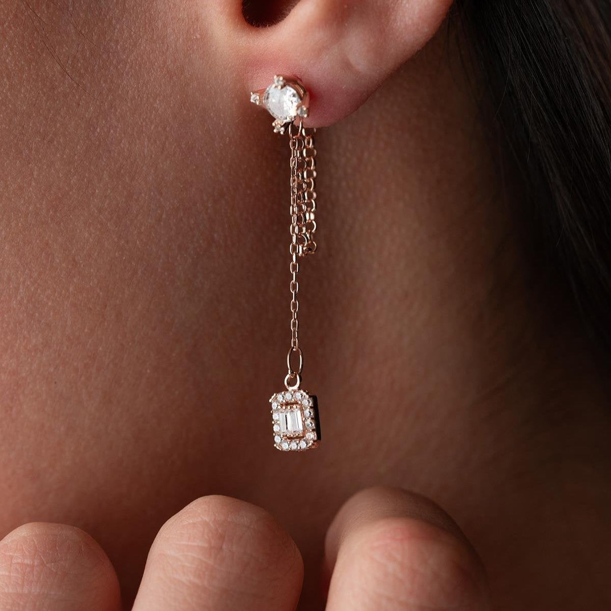 LUNA BAGUETT DÖRRBOND | 925 SILVER