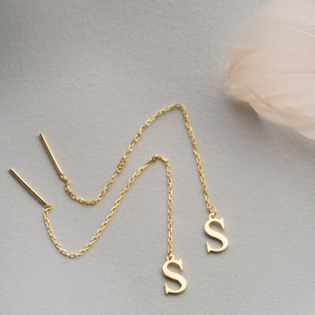 GRUNDBREV ÖRHÄNGEN | 925 SILVER