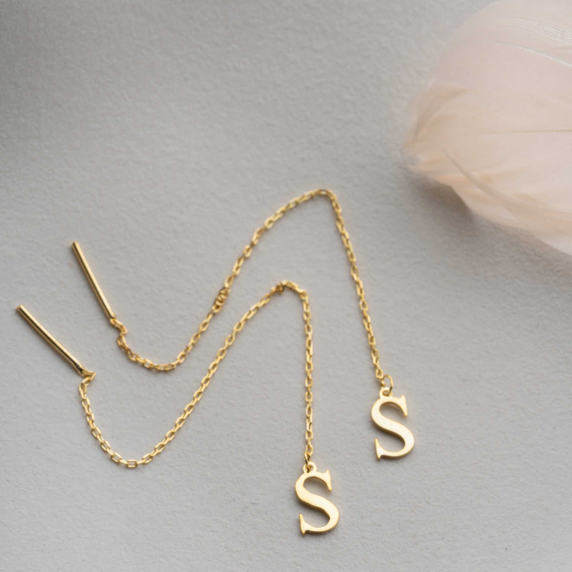 GRUNDBREV ÖRHÄNGEN | 925 SILVER