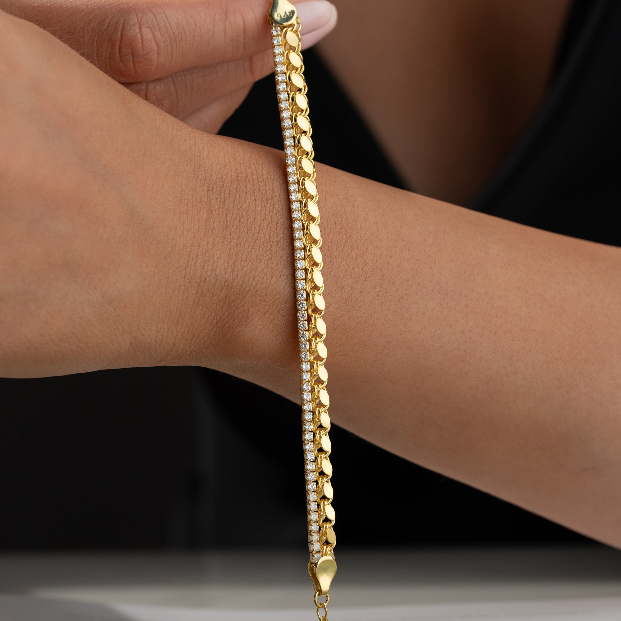 BARLEY X ICED OUT-ARMBAND | 925 SILVER