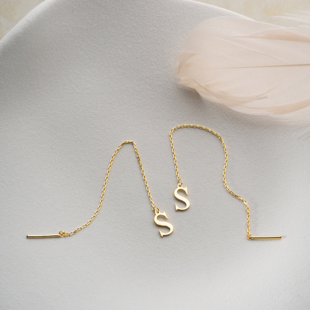 GRUNDBREV ÖRHÄNGEN | 925 SILVER